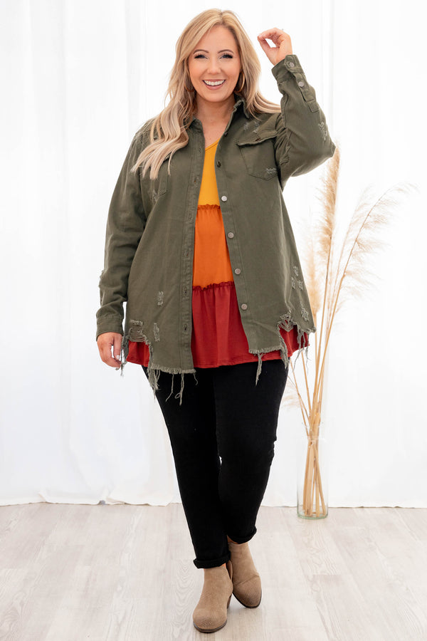 Chill As Can Be Top, Olive