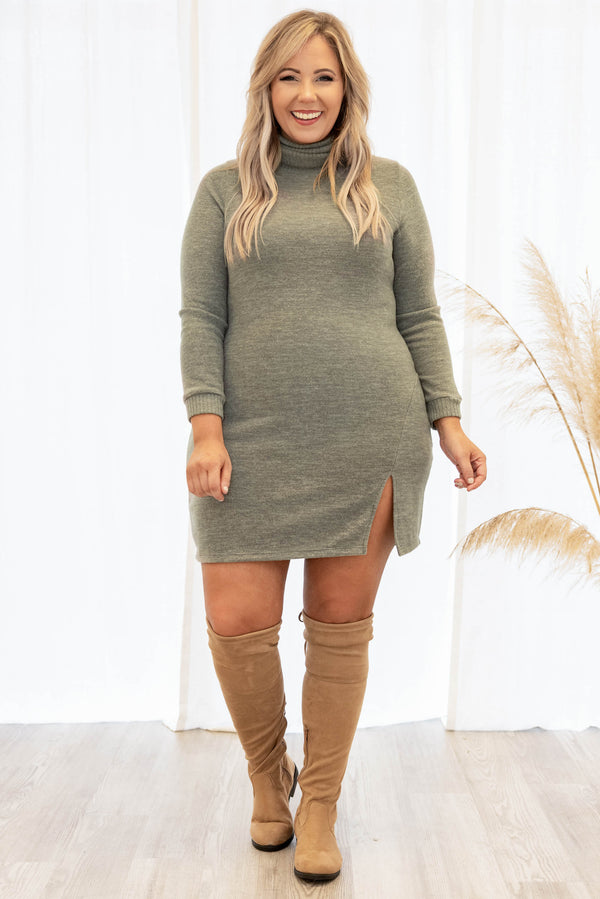 One Touch Dress, Olive