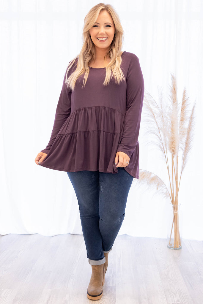 Closer To Me Top, Mulberry – Chic Soul