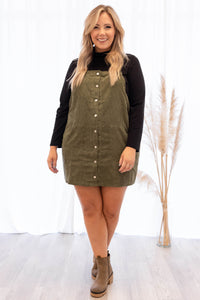 Plus size corduroy deals jumper dress