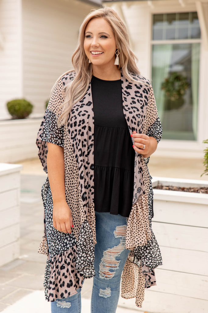 Goodbye Wish Kimono, Mocha – Chic Soul