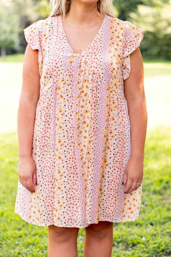 Among The Wildflowers Dress, Cream