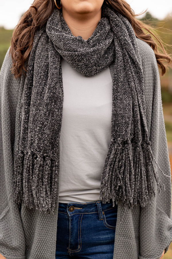 Weft In Warmth Scarf, Black