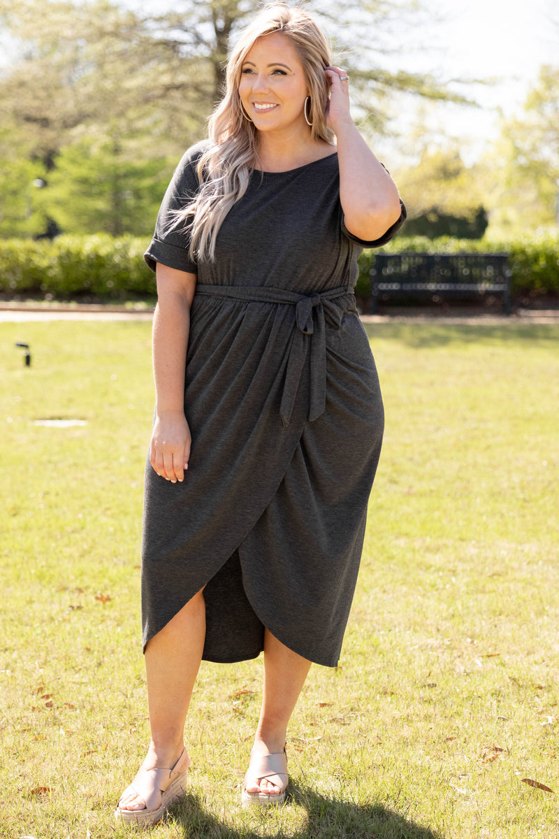 charcoal grey plus size dress Plus Size Gray Tea Length Mother Of The Bride Dresses Wedding Gown Mother Of The Bride Dresses Charcoal Grey Plus Size