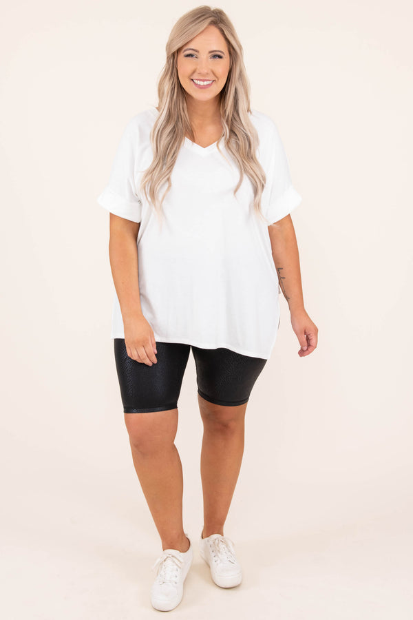Let's Seize The Day Biker Shorts, Black