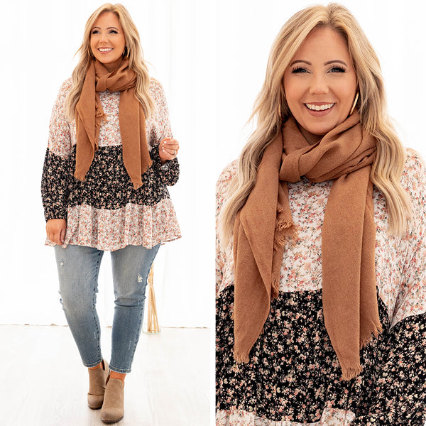 Winter Night Light Scarf, Brown