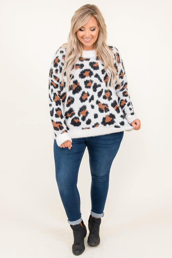 Called To Say Hey Sweater, Ivory