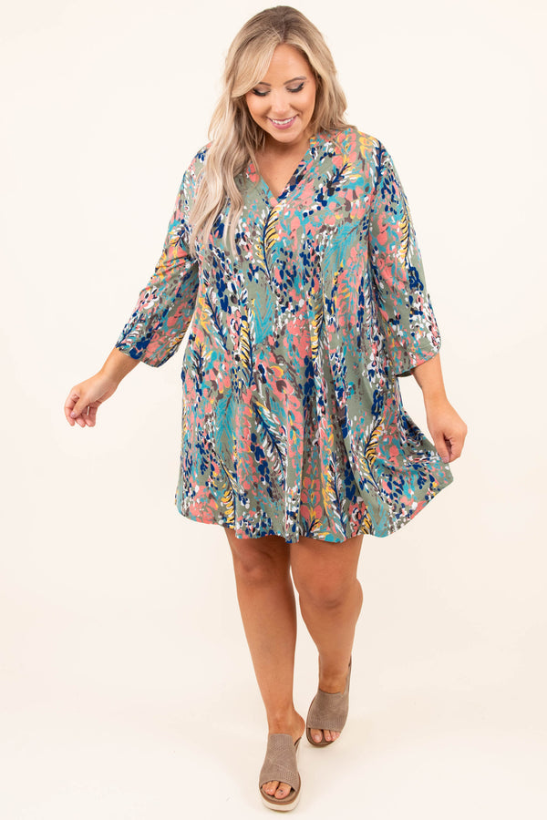 Dress To Impress Dress, Olive Combo