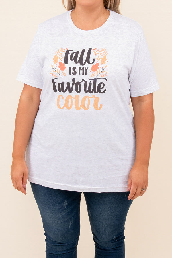 tops, tee, gray, graphic, short sleeve