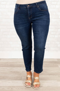 Alone Time Jeggings, Navy – Chic Soul