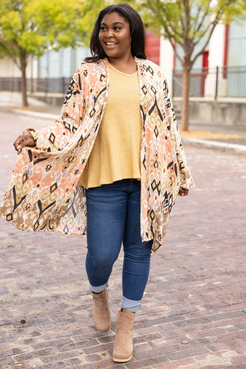 Patterned hotsell kimono jacket