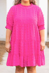 Confident In Myself Active Dress, Fuchsia – Chic Soul