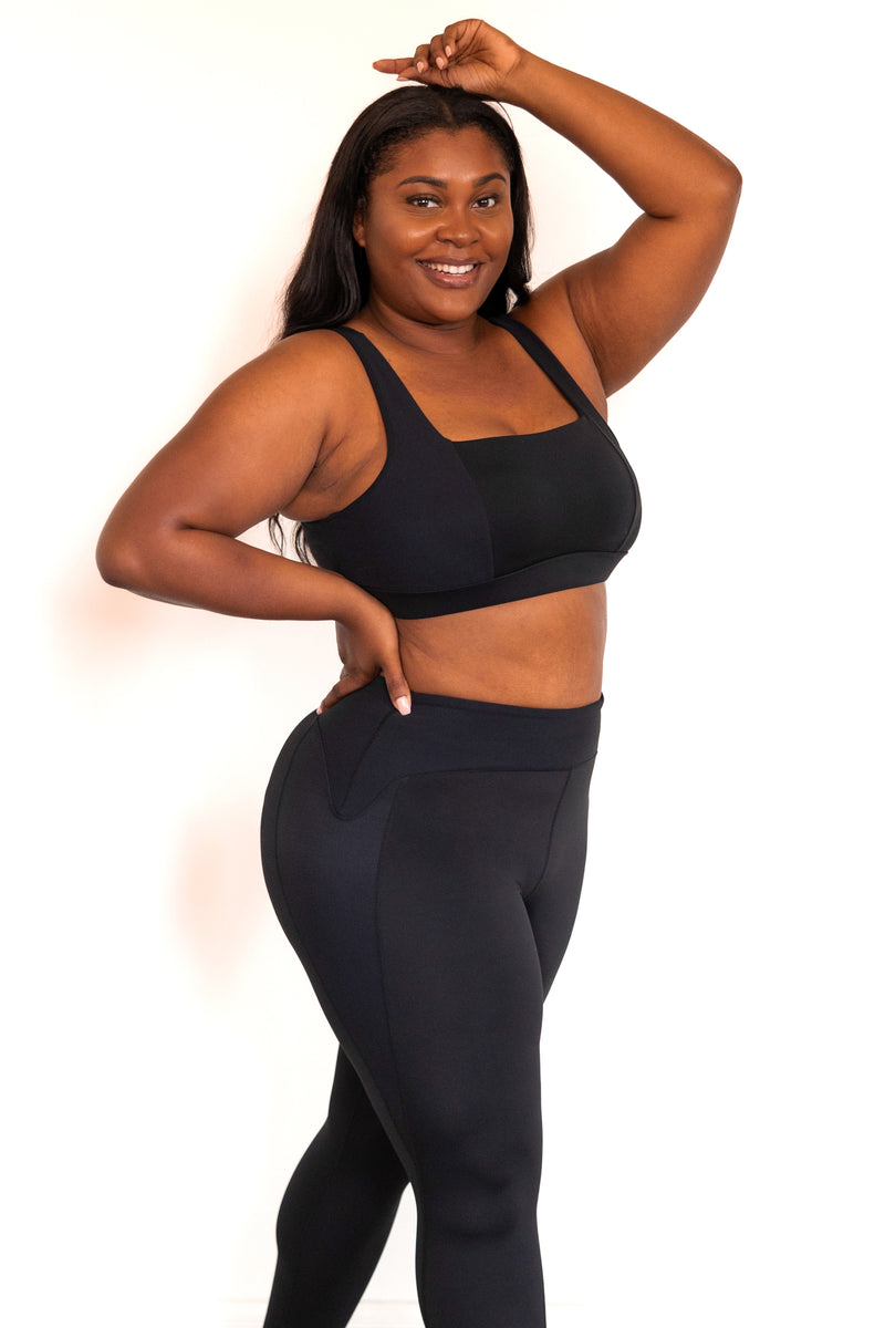 Caught Your Attention Sports Bra, Black – Chic Soul