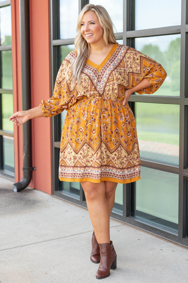 Chasing Free Spirits Dress, Marigold