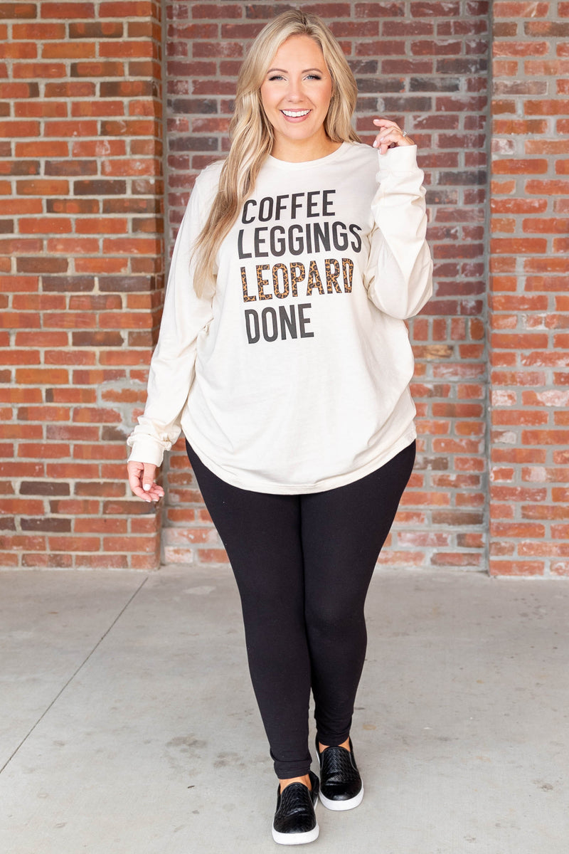 Casual Weekend Outfit: Leopard Fleece Jacket with Black Leggings - Hey  Pretty Thing