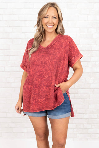 Comfy Travels Top, Neon Coral Fuchsia – Chic Soul