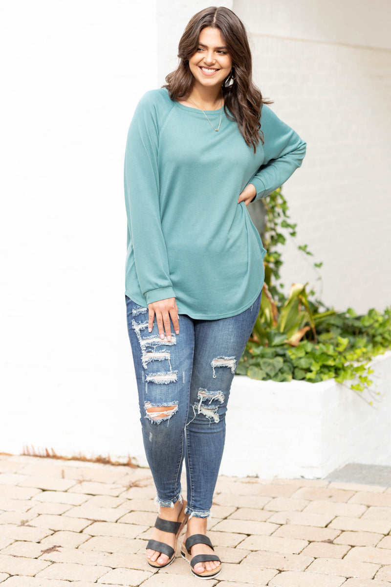 Circle hem tunic outlet sweater