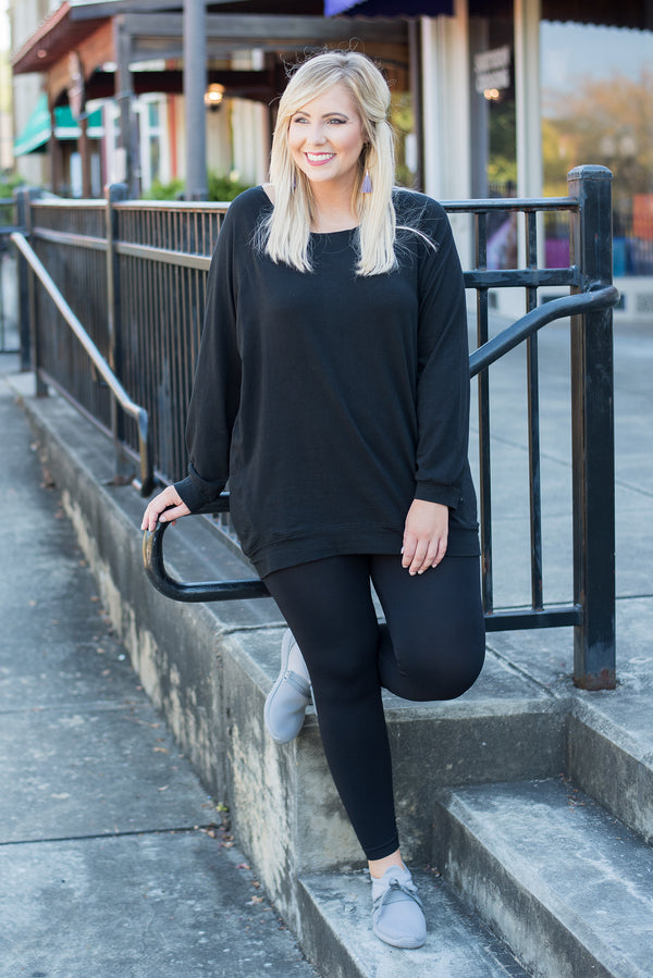 leggings, long, black, comfy