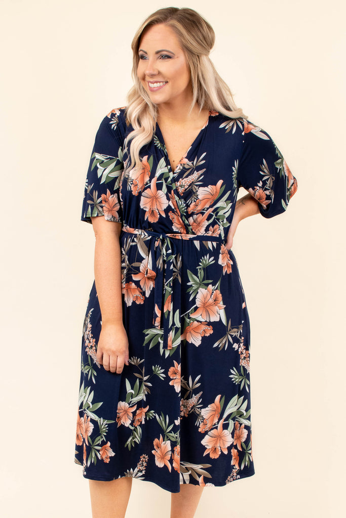 Traveling West Dress, Navy – Chic Soul