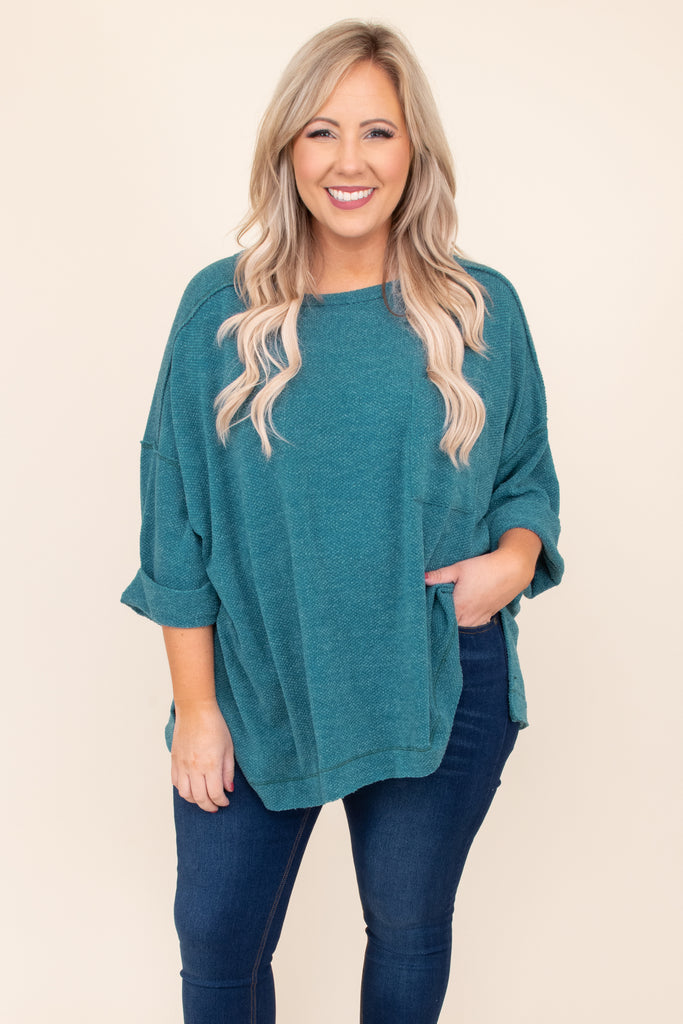 Made To Perfection Top, Teal – Chic Soul