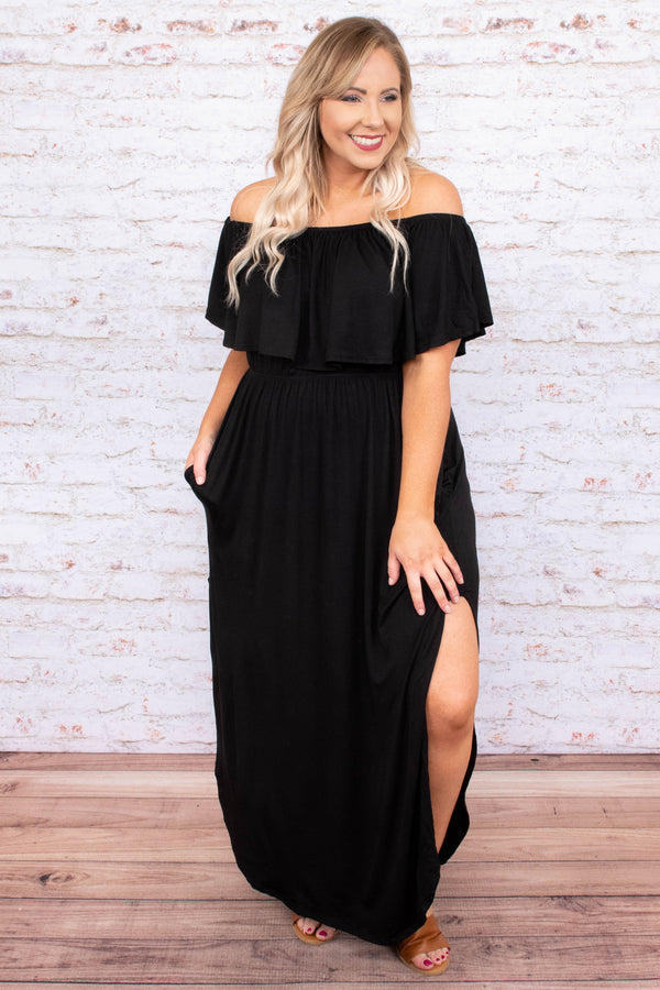By the Boardwalk Maxi Dress, Black – Chic Soul