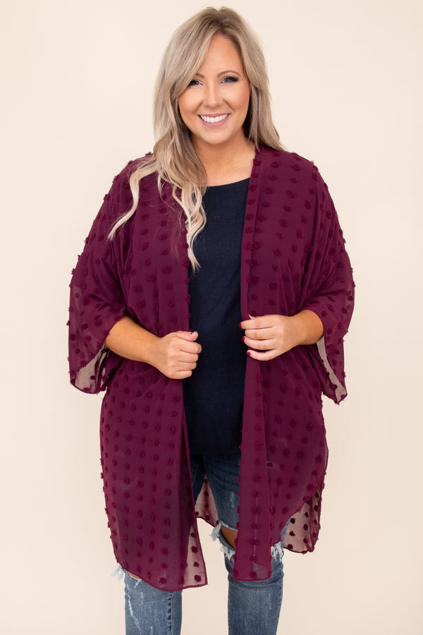 top, cardigan, red, polka dot, long sleeve, fall, winter, layer