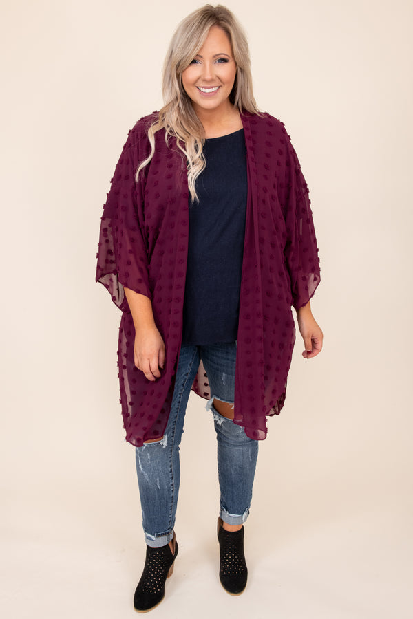 top, cardigan, red, polka dot, long sleeve, fall, winter, layer