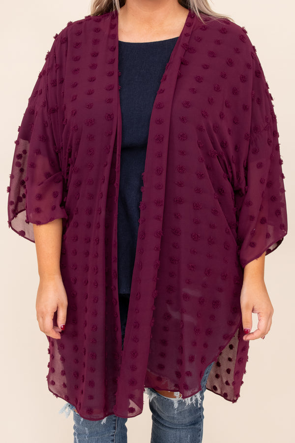 top, cardigan, red, polka dot, long sleeve, fall, winter, layer