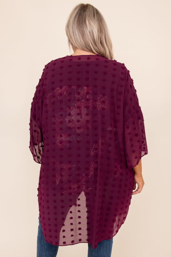 top, cardigan, red, polka dot, long sleeve, fall, winter, layer