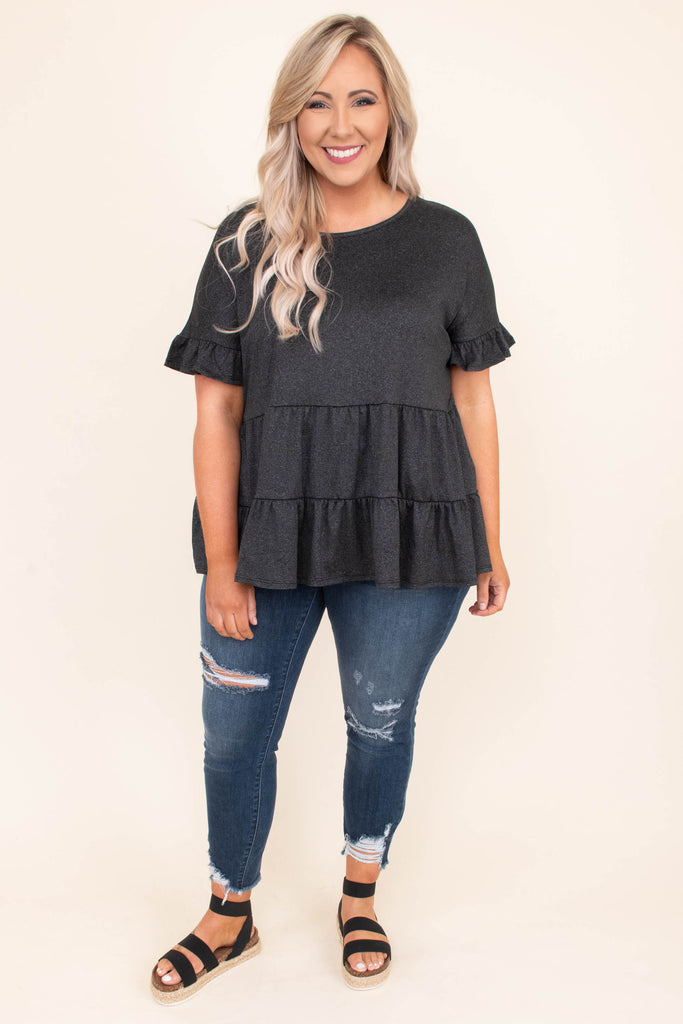 Lost The Battle Top, Charcoal – Chic Soul