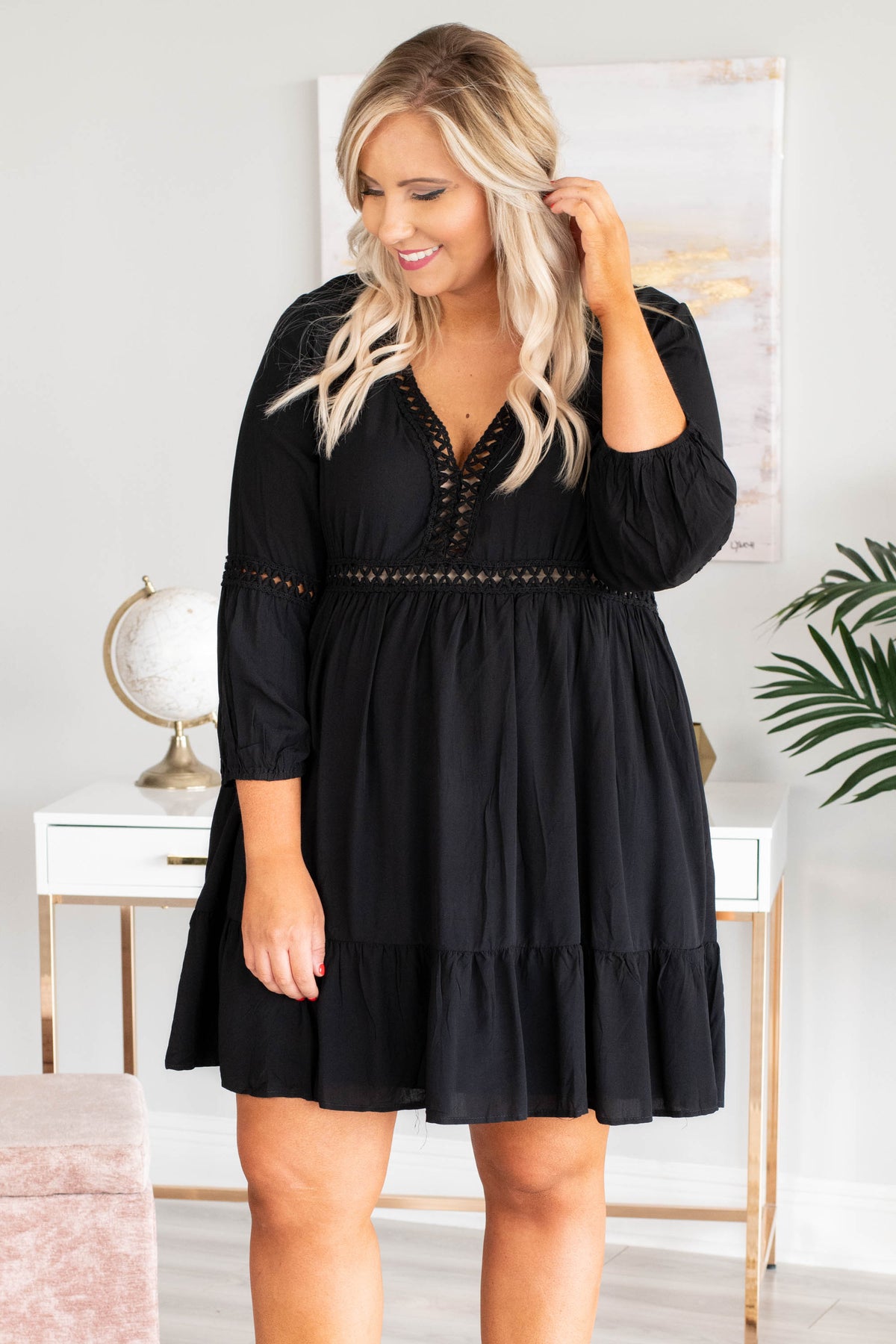 Brighten My Day Dress, Black – Chic Soul