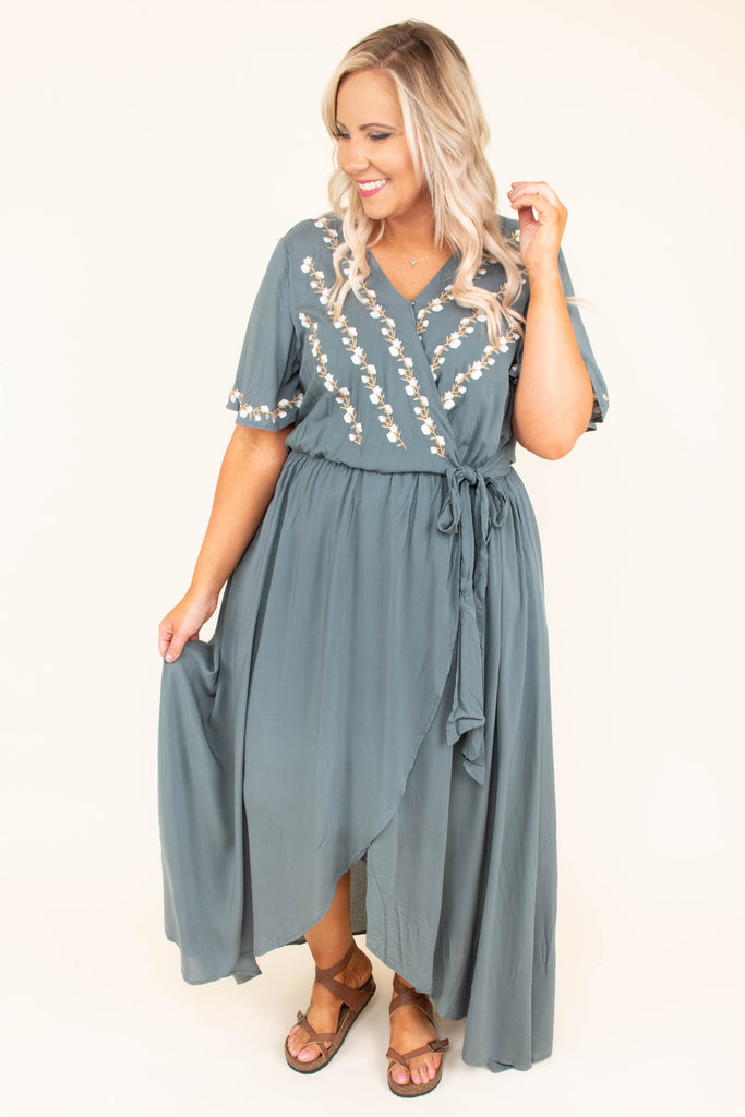 Born To Be Free Dress, Green – Chic Soul