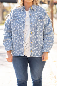 Darling Daisy Jacket, Denim – Chic Soul