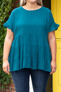 Defy The Odds Top, Teal – Chic Soul