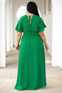 Women's Feeling Good Maxi Dress, Green | Size: 1X By Chic Soul Women's Feeling Good Maxi Dress, Green | Size: 1X By Chic Soul