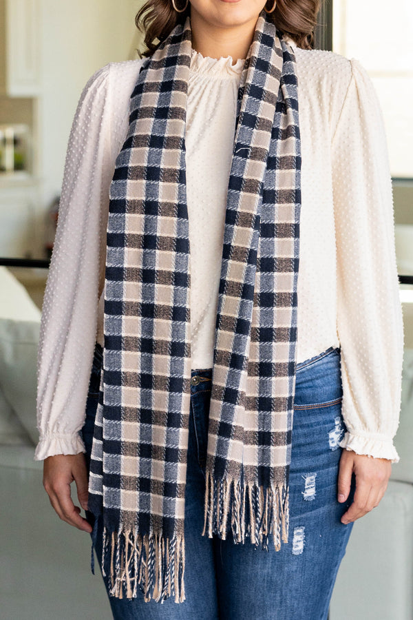 Frosted Upon Scarf, Black