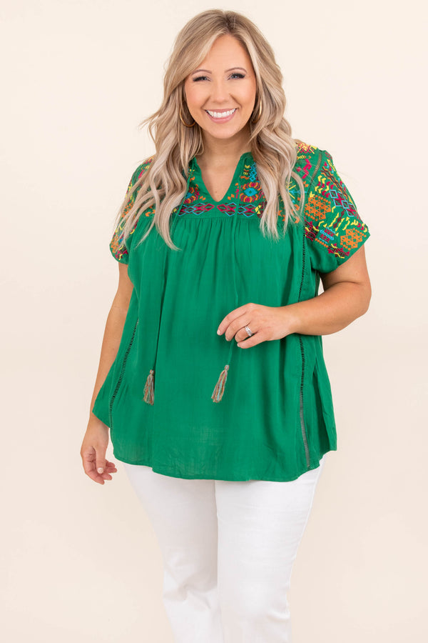 Peasant Top in 2024 Kelly Green by Norma Kamali