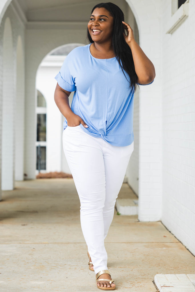 Gossip Only Top, Spring Blue – Chic Soul