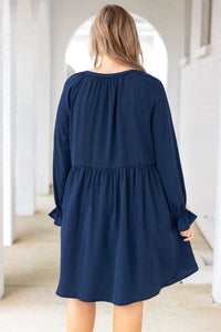 Waiting For My Miracle Dress, Navy – Chic Soul