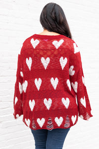 Warm By The Fireplace Cardigan, Red – Chic Soul