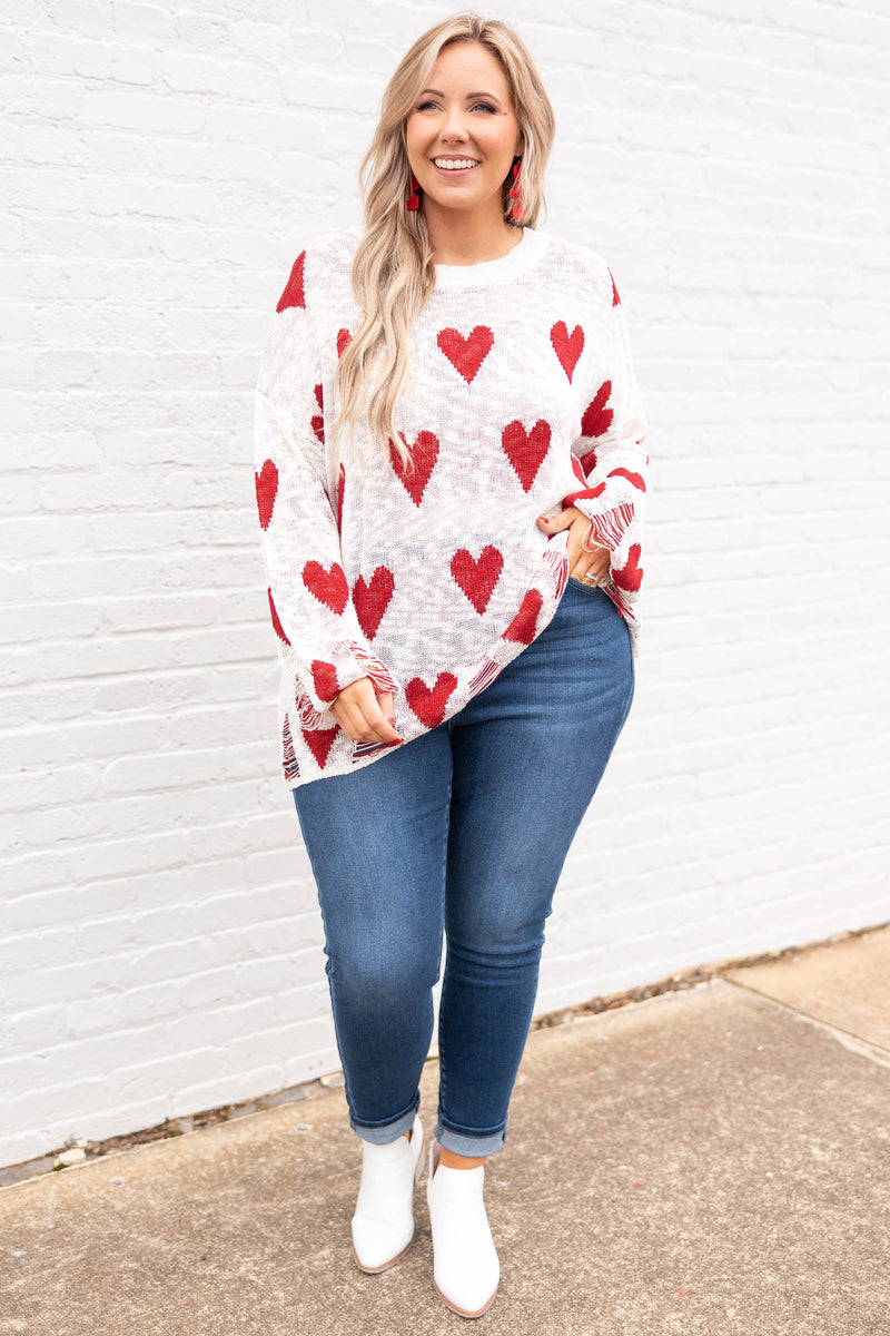 Plus size 2024 valentine sweaters