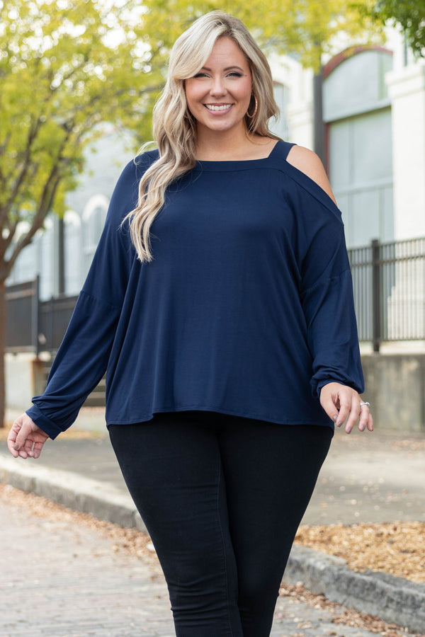In Real Life Top, Navy – Chic Soul