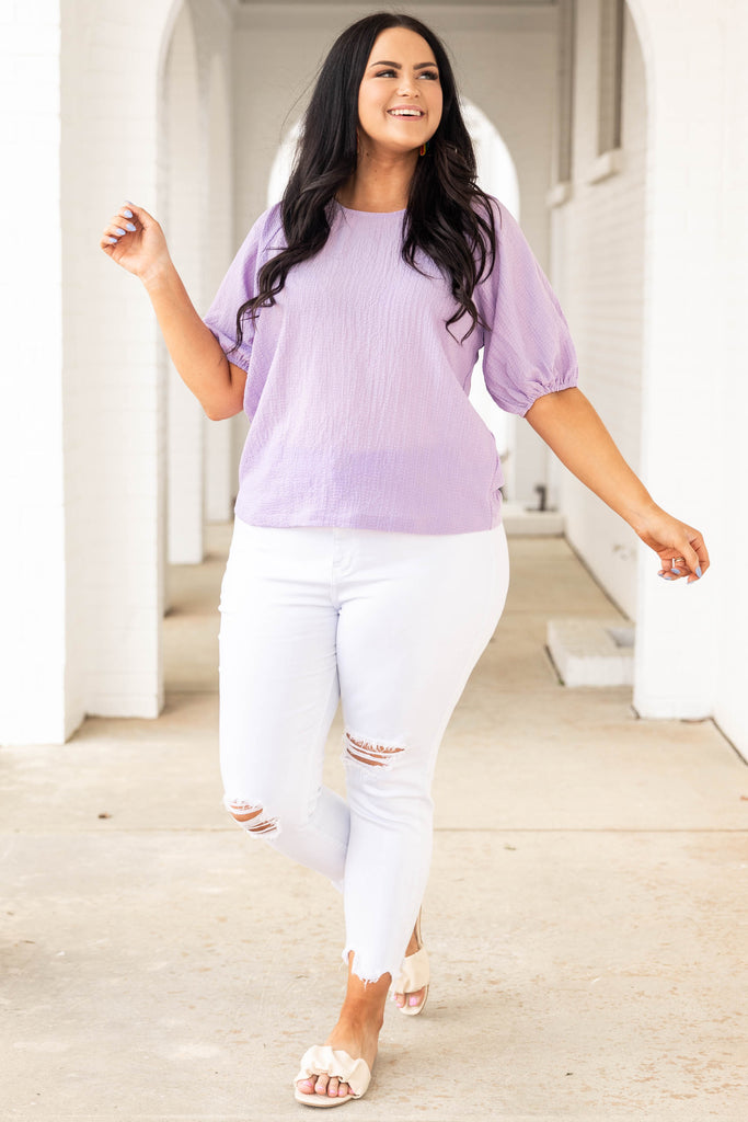Keep It Classy Top, Lavender – Chic Soul