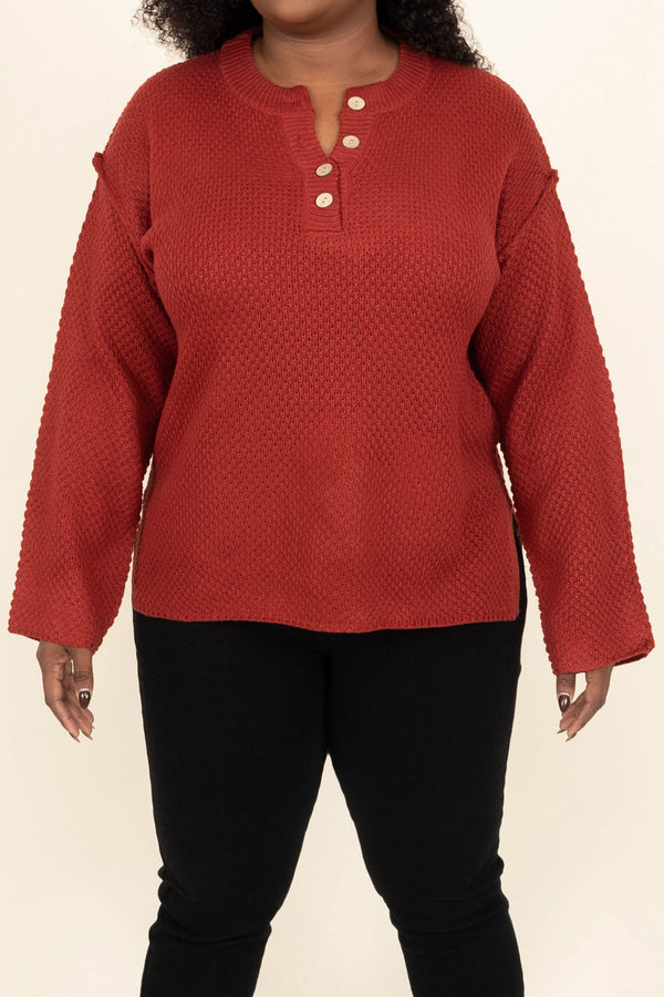 Leave A Clue Top, Red