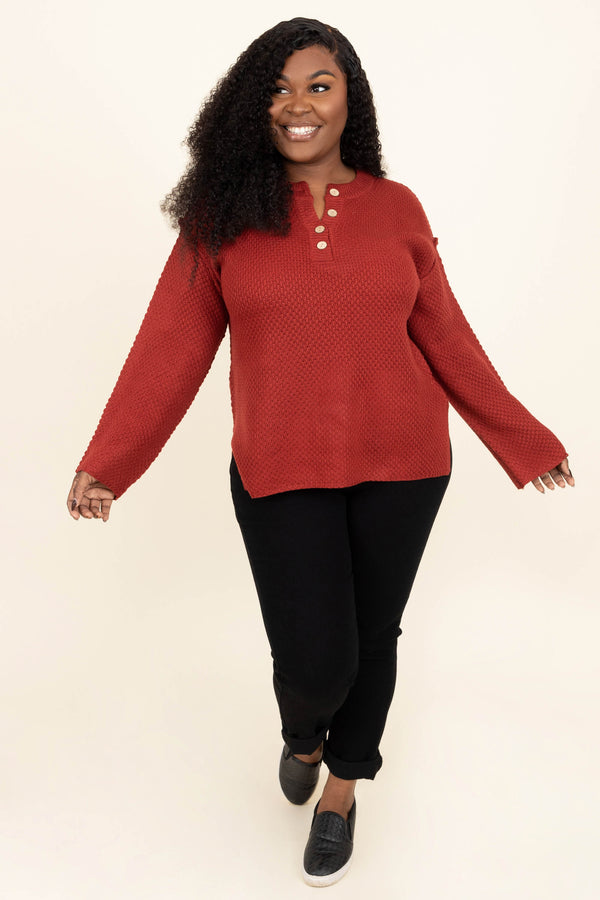 Leave A Clue Top, Red