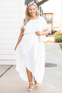Leave 'Em Stunned Dress, Off White – Chic Soul