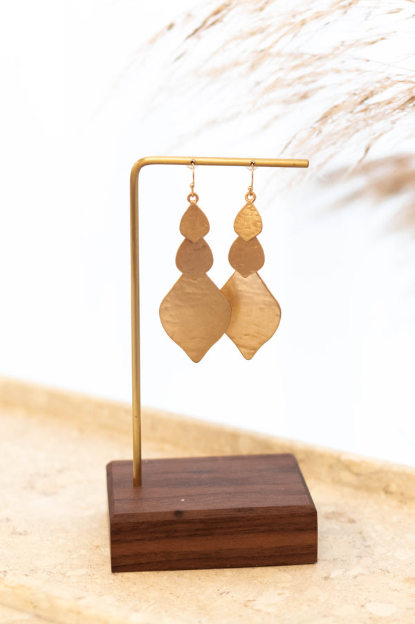 Light As A Feather Earrings, Gold