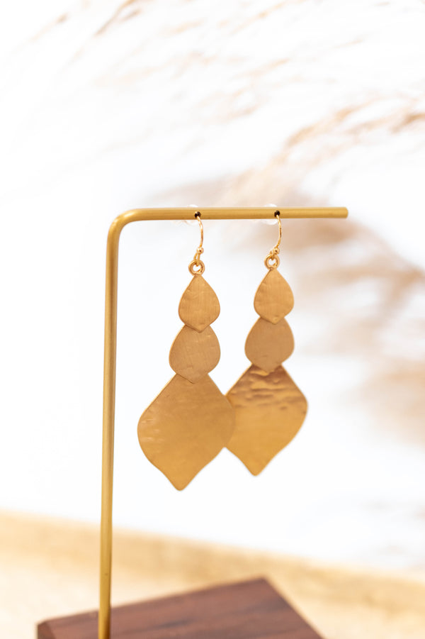 Light As A Feather Earrings, Gold