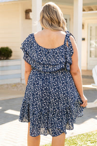 Living In The Hills Dress, Navy – Chic Soul
