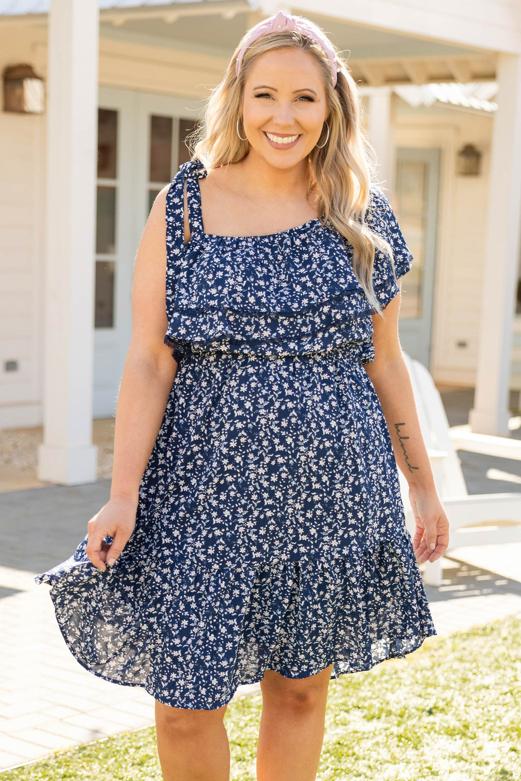 Choose To Shine Dress, Navy – Chic Soul